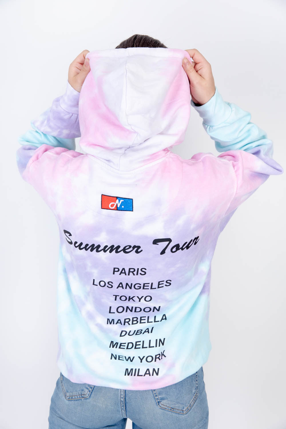 TIE DYE HOODIE CITIES LOVERS