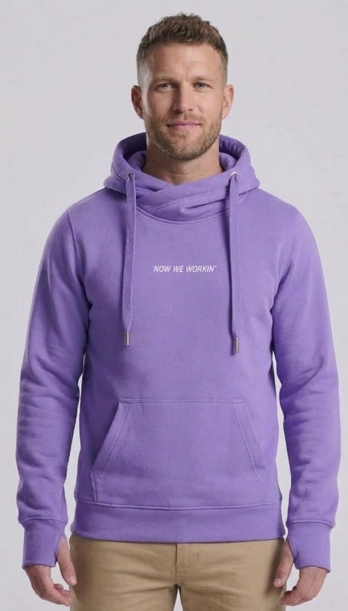 Now We Workin’ Cross Neck Hoodie