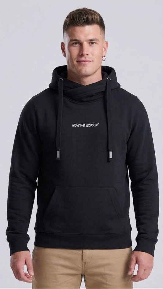 Now We Workin’ Cross Neck Hoodie