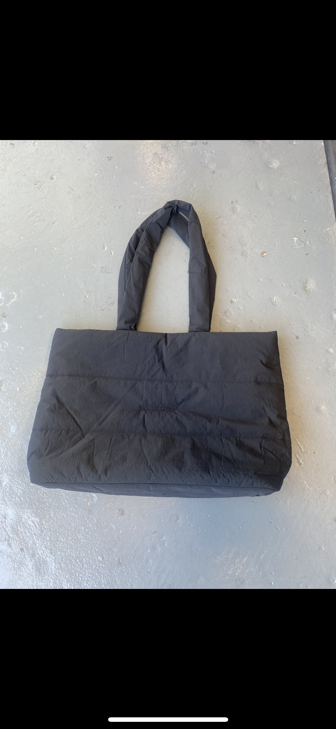 Quilted tote bag